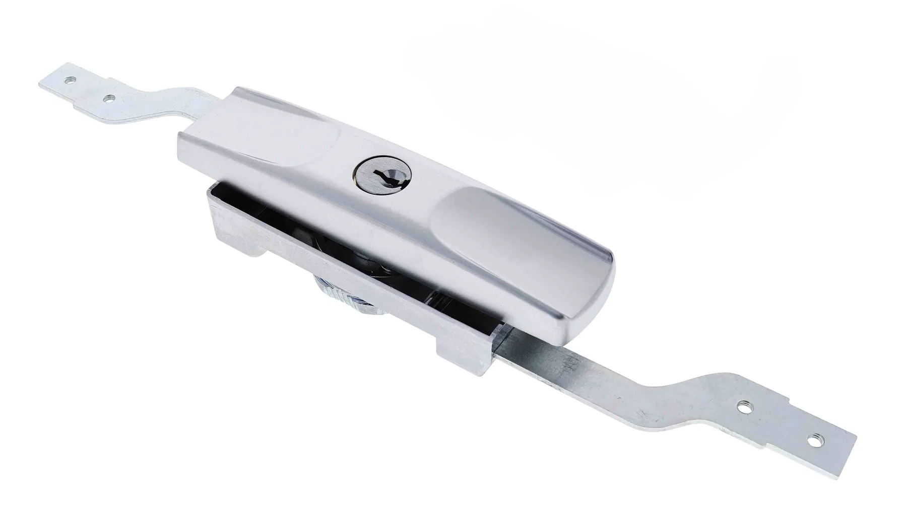 Roller Door Lock 03 - Satin Steel